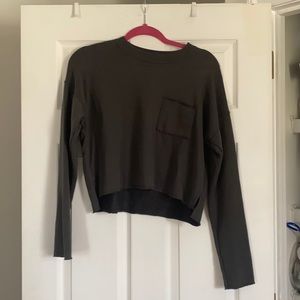 Aerie cropped crewneck